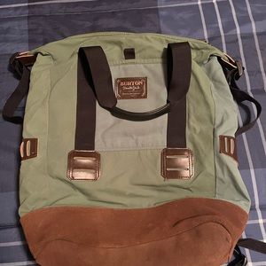 Burton tote backpack unisex green